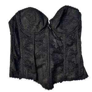 BlackLess by Smoothie Bustier Corset 38C Adjustable Fit Womens Intimate Apparel